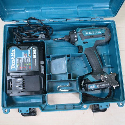 [送料無料] ☆マキタ 充電式 ドライバドリル DF031D 電動 工具 バッテリー BL1015 充電器 DC10SA makita コードレス☆