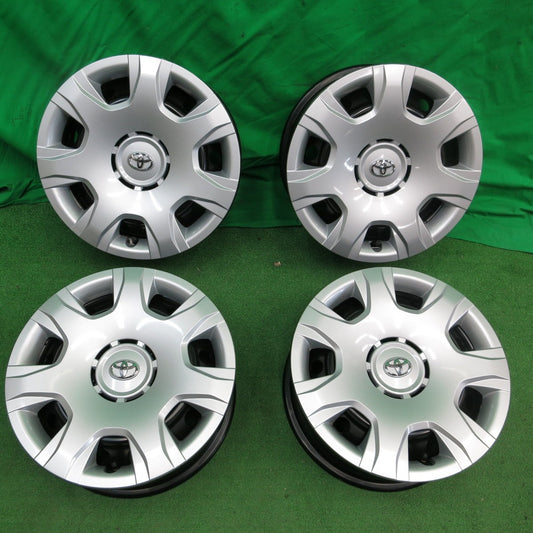 *送料無料* 新車外し★トヨタ 200系 ハイエース 純正 スチール ホイール 15インチ J15×6J PCD139.7/6H★4042204ナホ