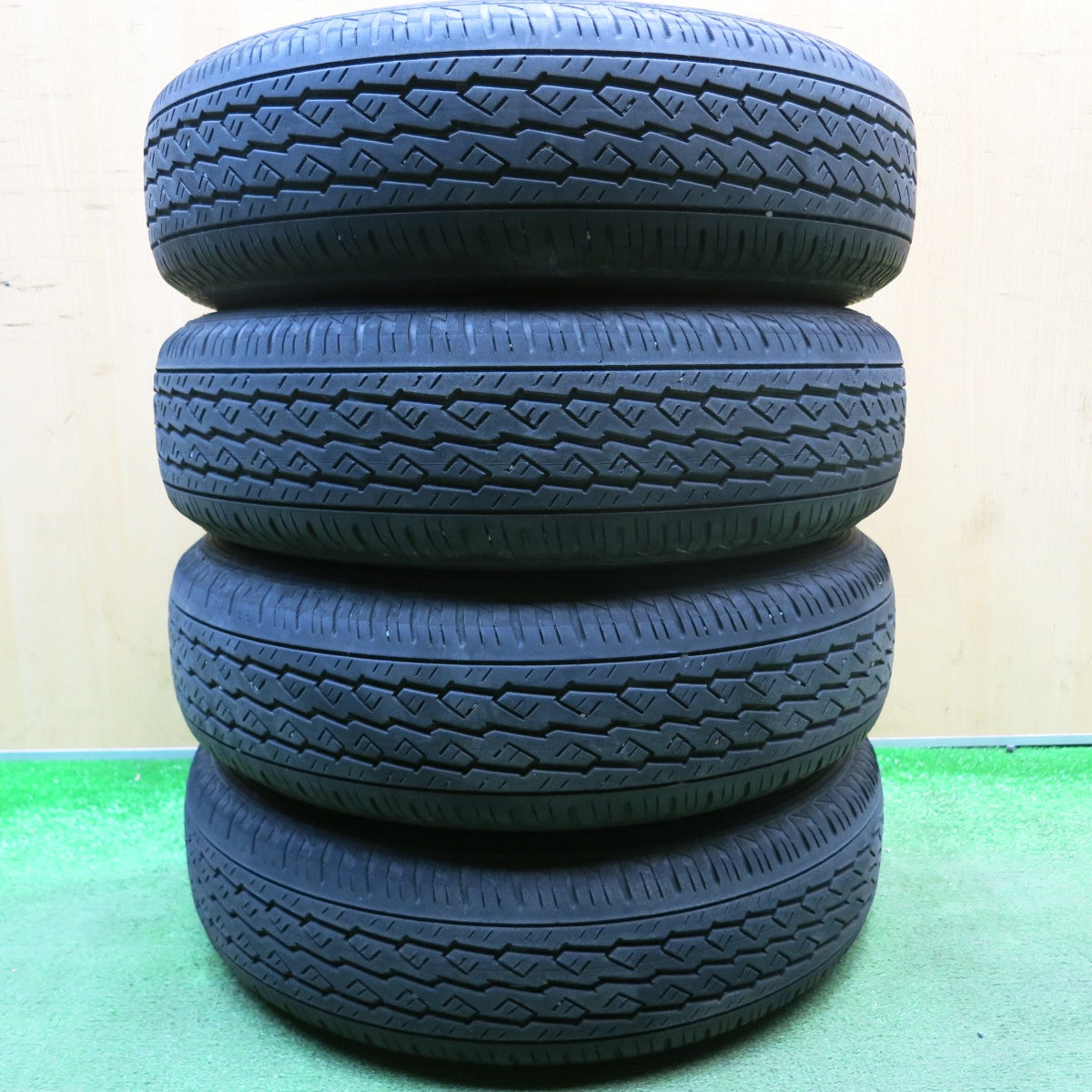 4本価格！23年★145/80R12 80/78N ブリヂストン K370 スチール ホイール 12インチ PCD100/4H★6022305HAノ