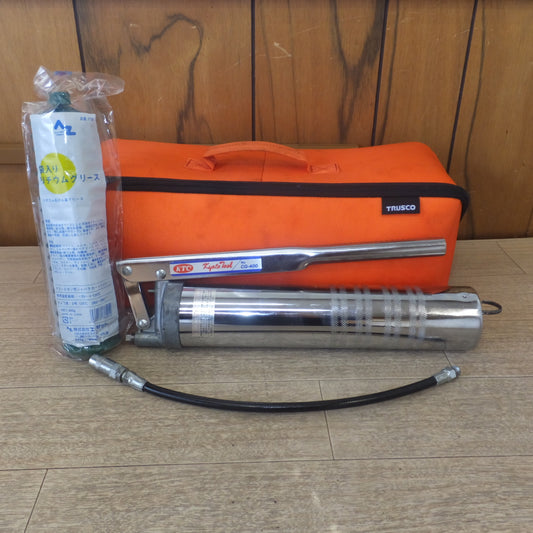 [送料無料] ★京都機械工具 KTC グリースガン カートリッジ式 CG-400　エーゼット リチウムグリース　TRUSCO 収納バッグ　セット★