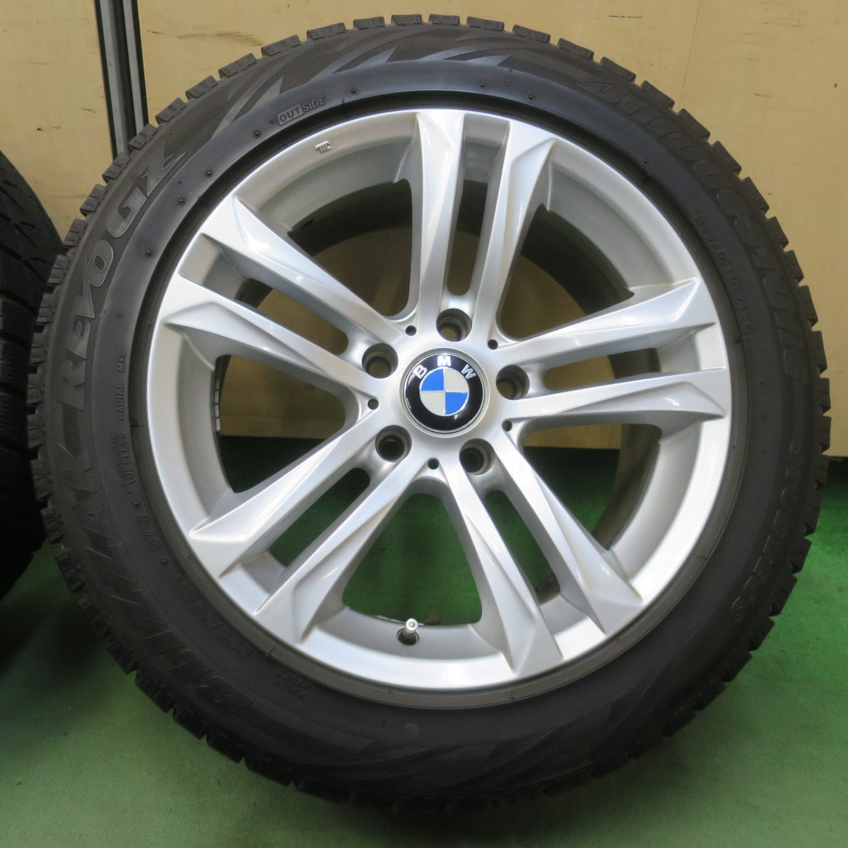 4本価格★BMW 等 MAK BIMMER 225/55R17 スタッドレス ブリヂストン ブリザック REVO GZ 17インチ ビマー PCD120/5H★6051901イス