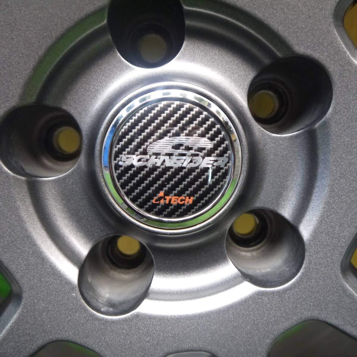 バリ溝！キレイ！9.5分★スタッドレス 225/65R17 ブリヂストン ブリザック DM-V3 SCHNEIDER ATECH シュナイダー 17インチ PCD114.3/5H★5032811Hス