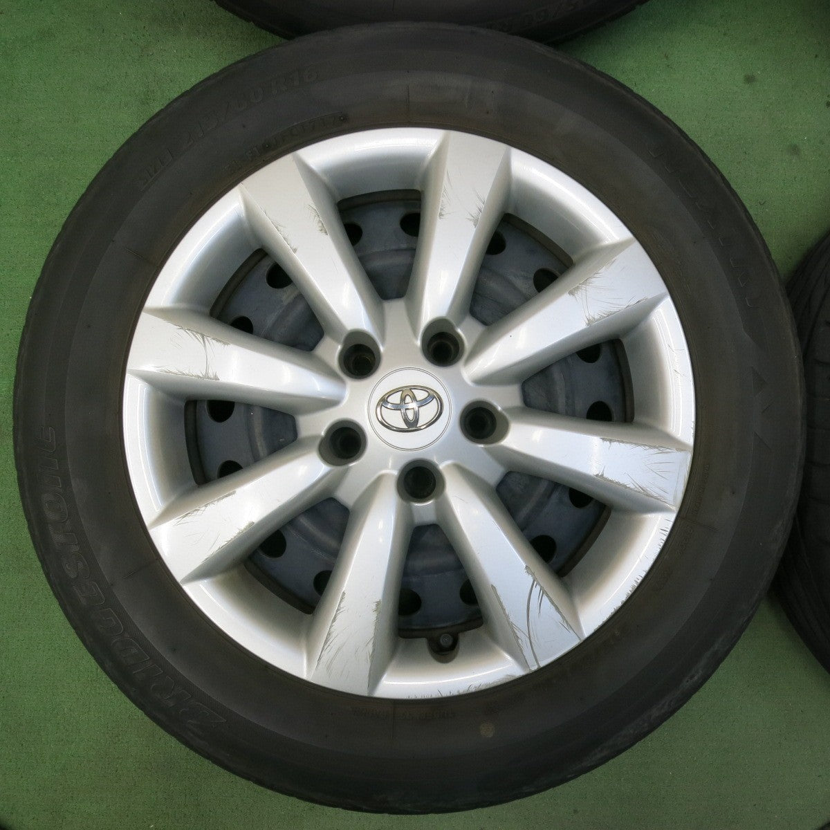 4本価格★トヨタ 130系 マークX 純正 スチール 215/60R16 ブリヂストン ネクストリー エコピア 16インチ PCD114.3/5H★5061309SYノ