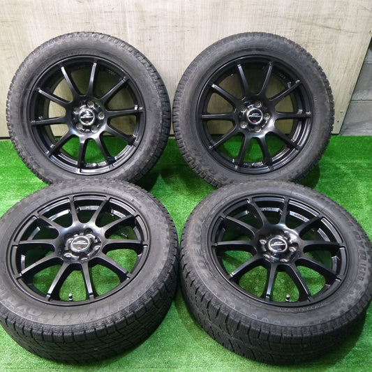 バリ溝！キレイ！9.5分★86 BRZ 等 205/55R16 スタッドレス フェデラル HIMALAYA ICEO SCHNEIDER MiD シュナイダー 16インチ PCD100/5H★5111202KKス