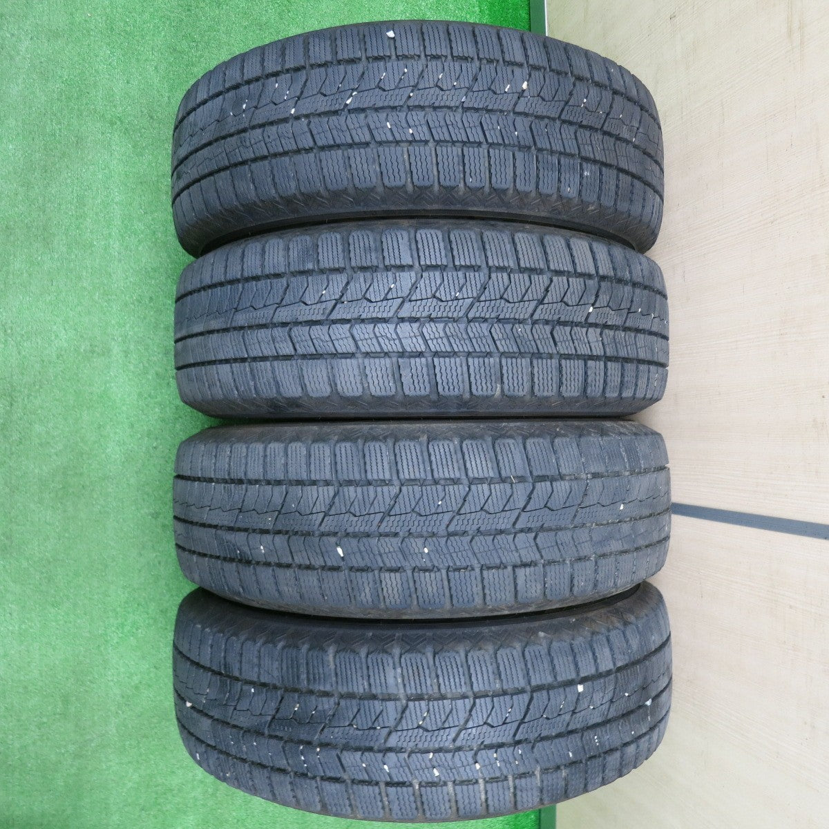[送料無料] バリ溝！22年！キレイ！9.5分★スタッドレス 195/65R15 トーヨー オブザーブ GIZ2 ZACK JP-202 MONZA ザック 15インチ PCD114.3/5H★4102906NJス