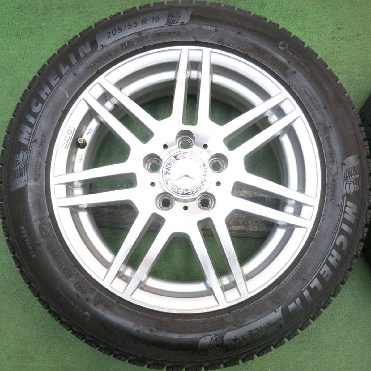 バリ溝！9分★ベンツ 等 ATS 205/55R16 スタッドレス ミシュラン X-ICE3+ 16インチ PCD112/5H★5092105HAス
