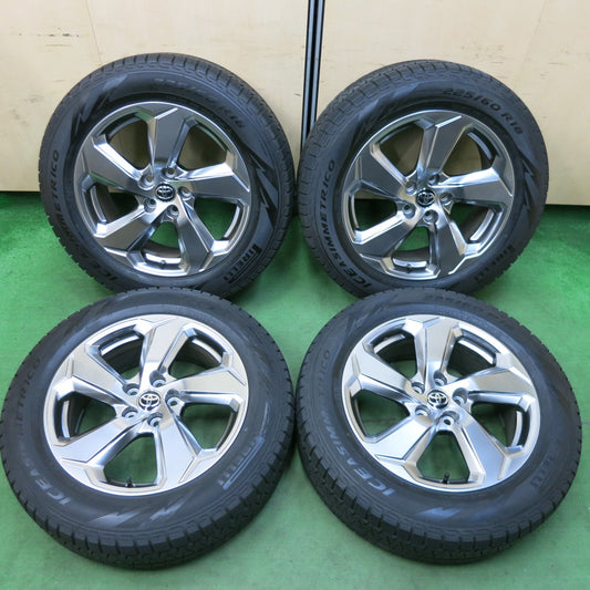 [送料無料] バリ溝！20年！キレイ！9分★トヨタ RAV4 純正 225/60R18 スタッドレス ピレリ アイスアシンメトリコ 18インチ PCD114.3/5H★4120407SYス