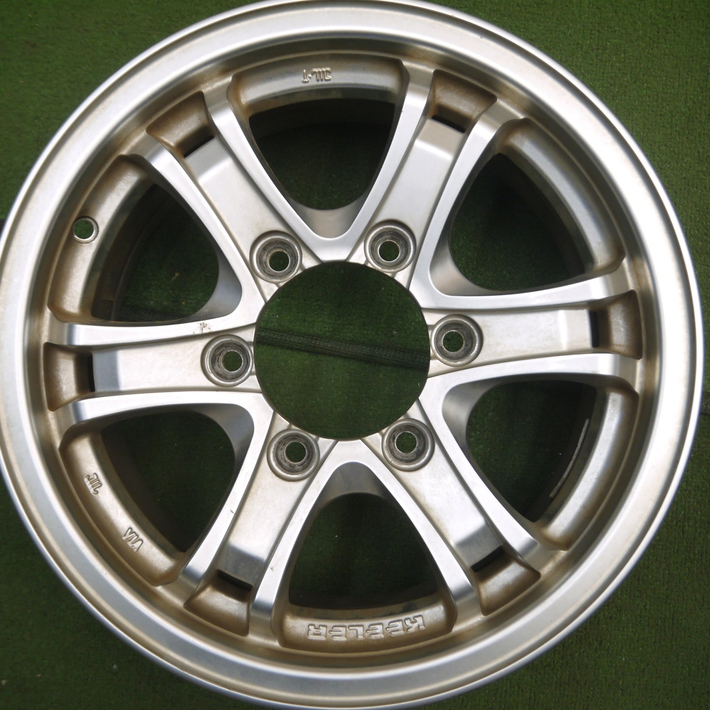 *送料無料* 4本価格★ハイエース 等 KEELER weds 15インチ ホイール キーラー ウェッズ 15×6J PCD139.7/6H★4041210Hホ