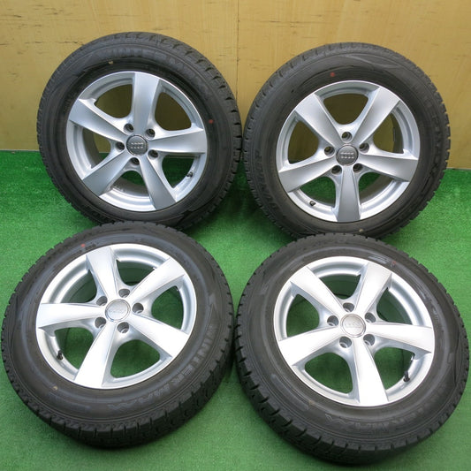 バリ溝！9.5分★アウディ A4 8K 等 AGA Nebel 205/60R16 スタッドレス ダンロップ ウインターマックス WM02 ネーベル 16インチ PCD112/5H★5122109HAス