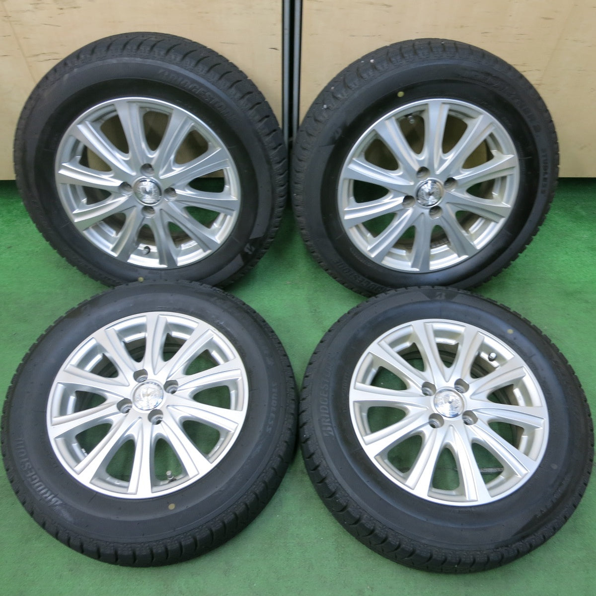 [送料無料] バリ溝！21年！8.5分★スタッドレス 185/65R15 ブリヂストン アイスパートナー2 STYTZ 15インチ PCD100/4H★4111905SYス