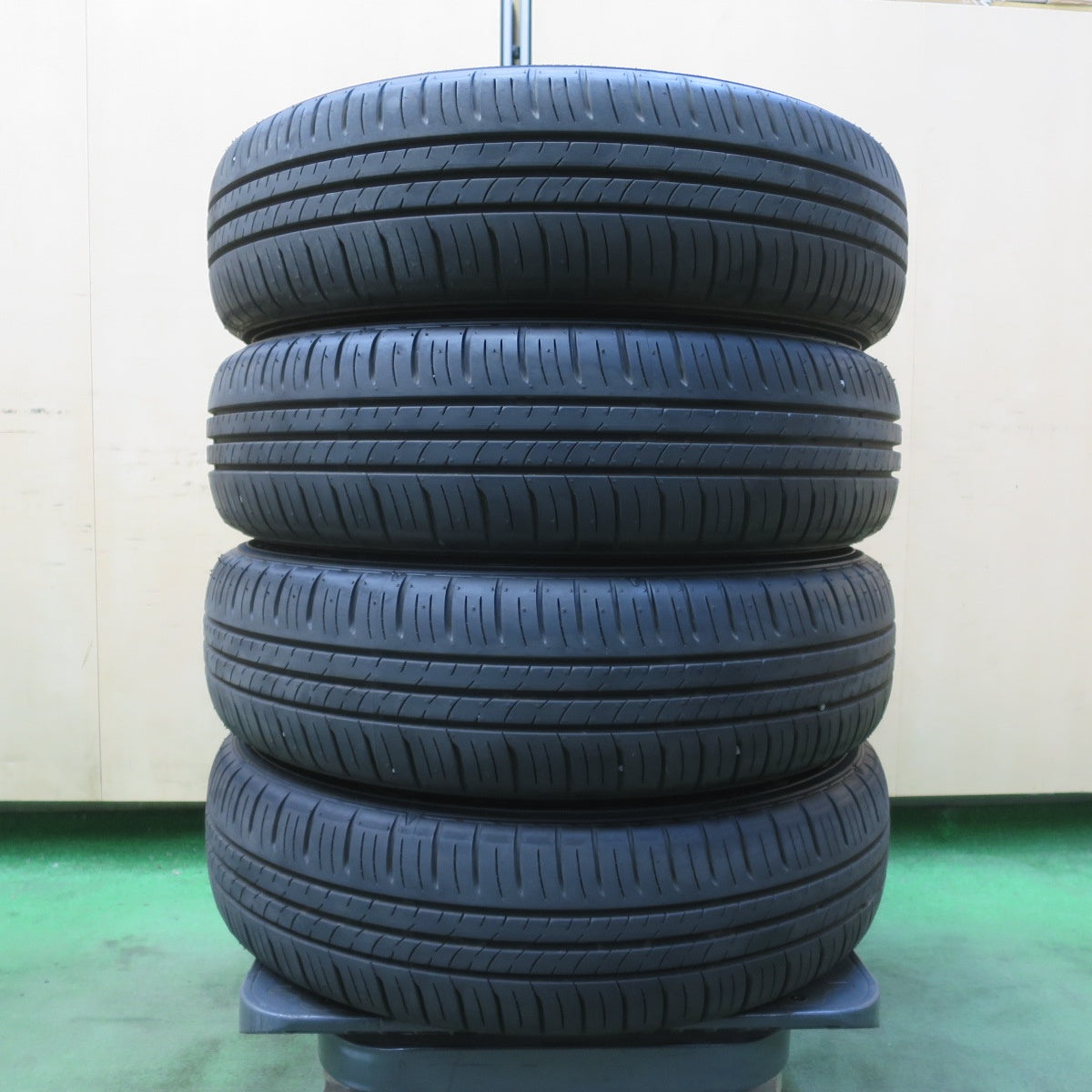 新車外し！25年★スズキ ハスラー タフワイルド 純正 165/60R15 ダンロップ エナセーブ EC300+ 15インチ PCD100/4H★6032407イノ