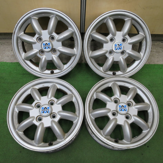 4本価格★MINILITE ミニライト 14インチ ホイール 14×4.5J PCD100/4H★6022001NGホ
