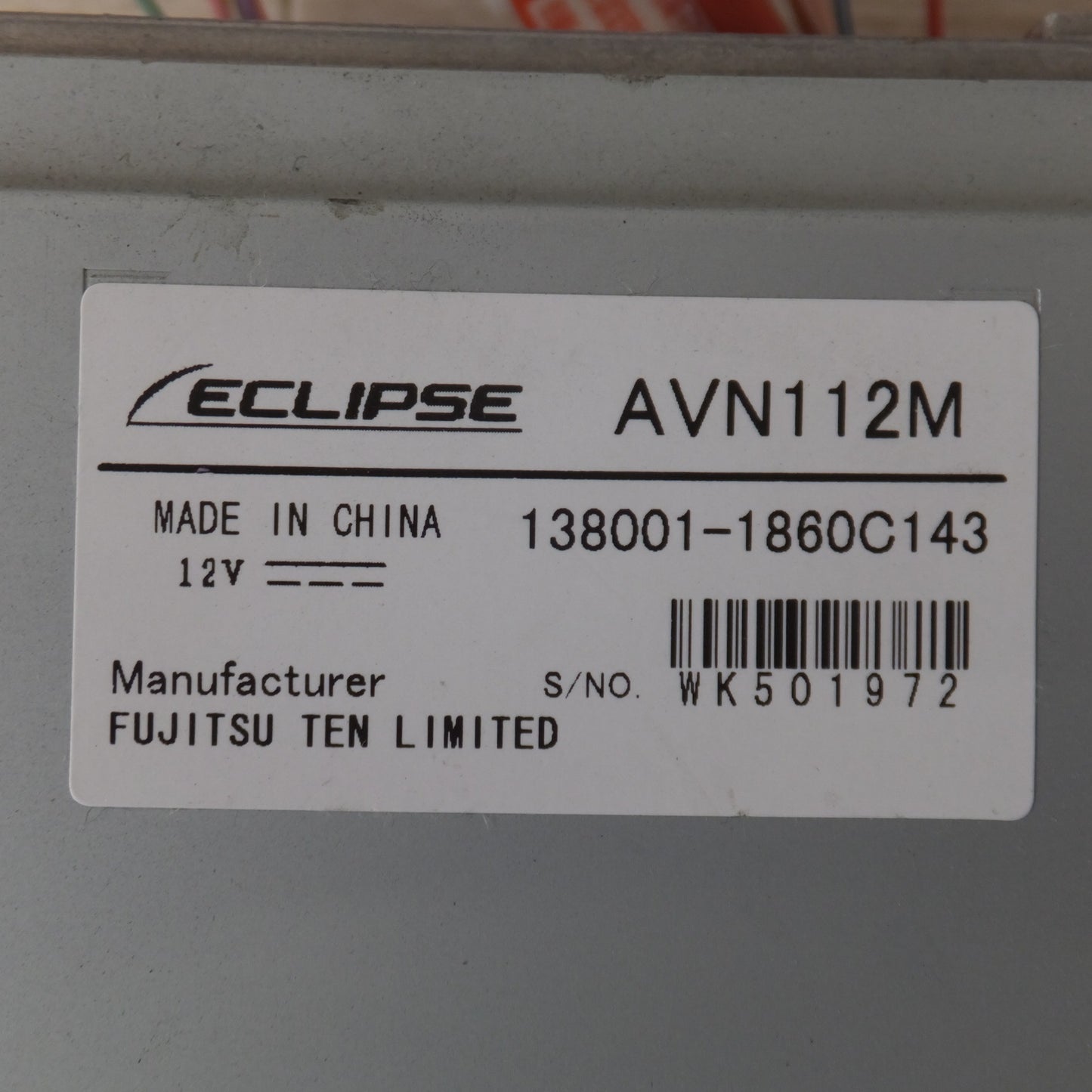 [送料無料] ★富士通テン イクリプス ECLIPSE メモリーナビゲーション AVN112M[23]★