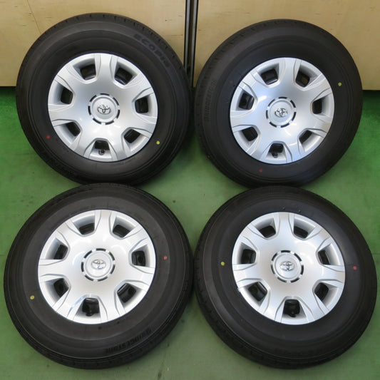 バリ溝！25年！キレイ！9.5分以上★トヨタ 200系 ハイエース 純正 スチール 195/80R15 107/105S ブリヂストン エコピア RD613 15インチ PCD139.7/6H★6043006イノ