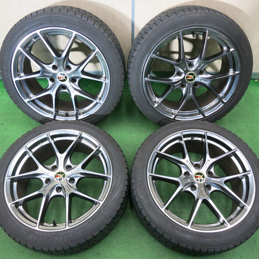 [送料無料] バリ溝！キレイ！8.5分★BMW 等 BAOKANG KE3S010 225/45R18 スタッドレス グッドイヤー アイスナビ7 18インチ PCD120/5H★5010404NJス