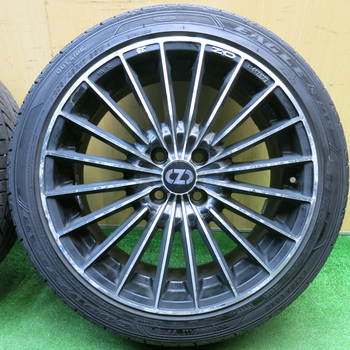 バリ溝！23年！8.5分★O・Z 35 Anniversary 205/45R17 グッドイヤー イーグル LS EXE 17インチ OZ 35アニバーサリー PCD100/4H★6022803HAノ