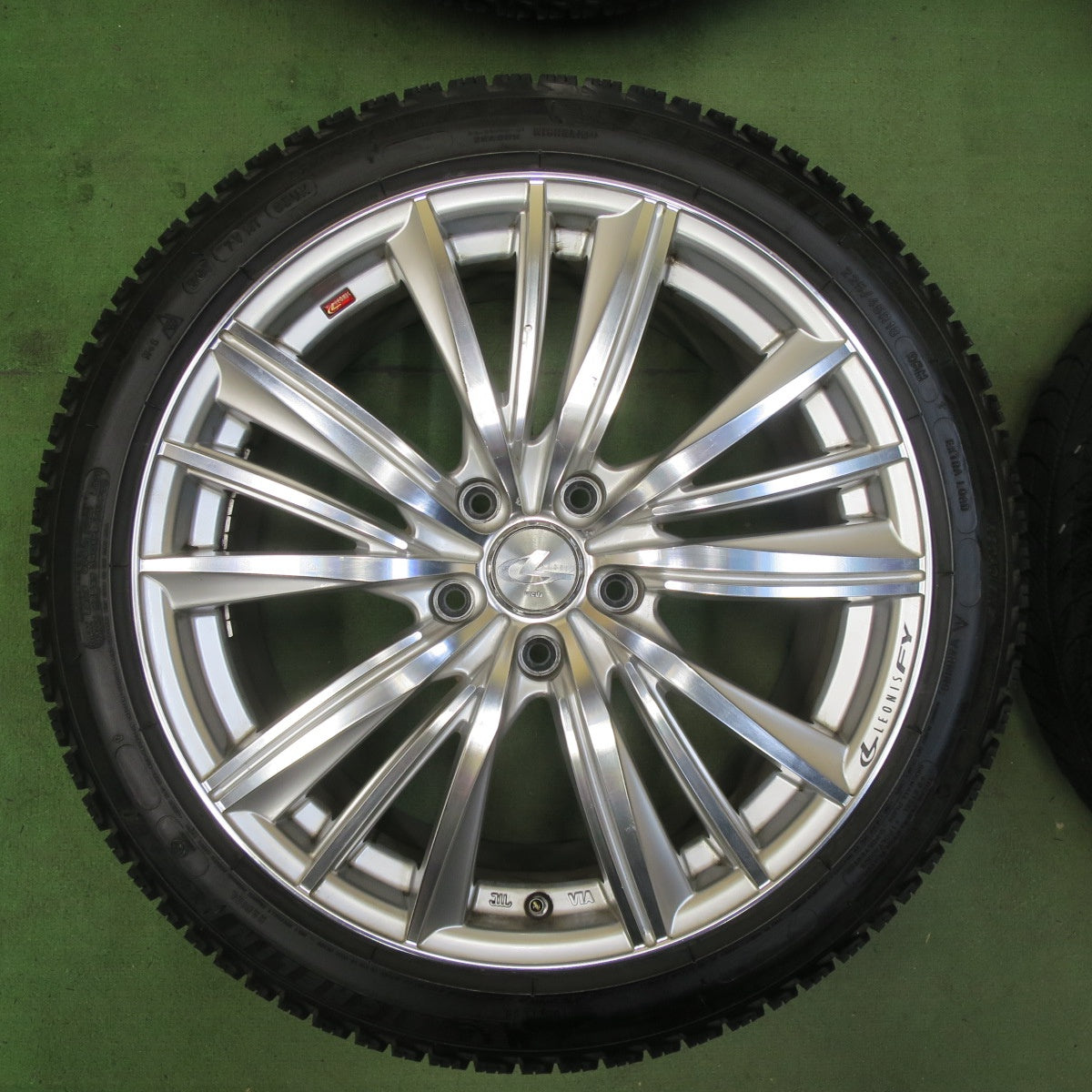 4本価格★LEONIS FY 225/45R18 スタッドレス ミシュラン X-ICE3+ 18インチ レオニス PCD114.3/5H★5111002TTス