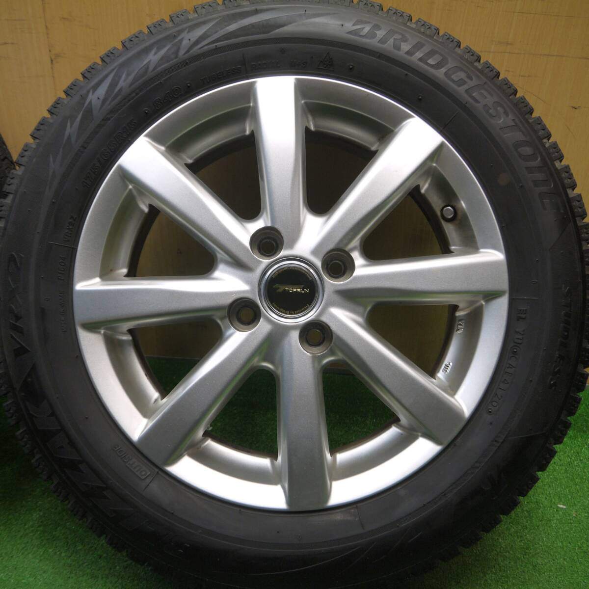 キレイ！20年★スタッドレス 175/65R15 ブリヂストン ブリザック VRX2 TOPRUN トップラン 15インチ PCD100/4H★4121309Hス