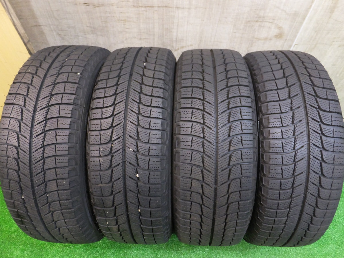 [送料無料] バリ溝！19年！ほぼ10分★ワーゲン 等 185/60R15 スタッドレス AGA ミシュラン X-ICE XI3 15インチ PCD100/5H★2071905Hス
