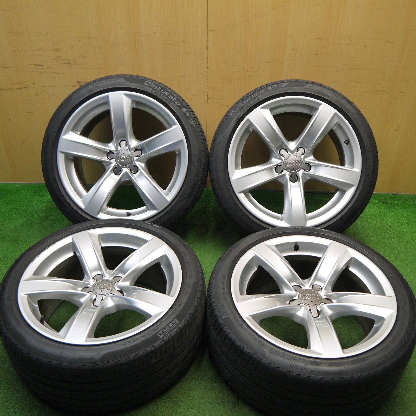 4本価格★アウディ A5 スポーツバック 純正 245/40R18 ピレリ Cinturato P7 18インチ PCD112/5H★5042307Hノ