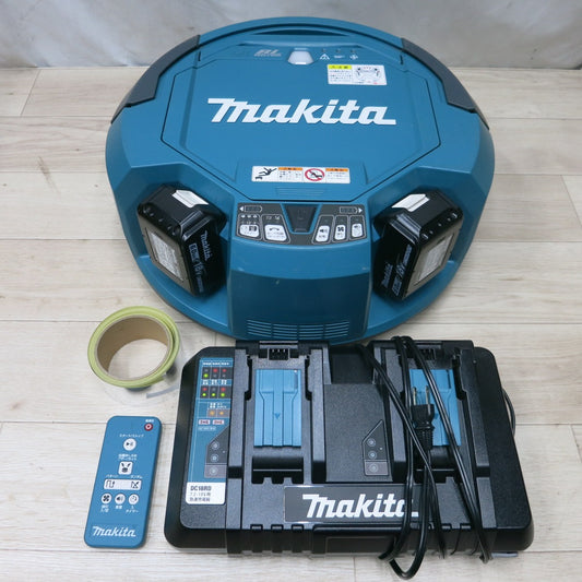 [送料無料] 付属品付き！バッテリー2個◆マキタ ロボット クリーナー RC200D 業務用 掃除機 18V 2口 急速 充電器 DC18RD makita◆