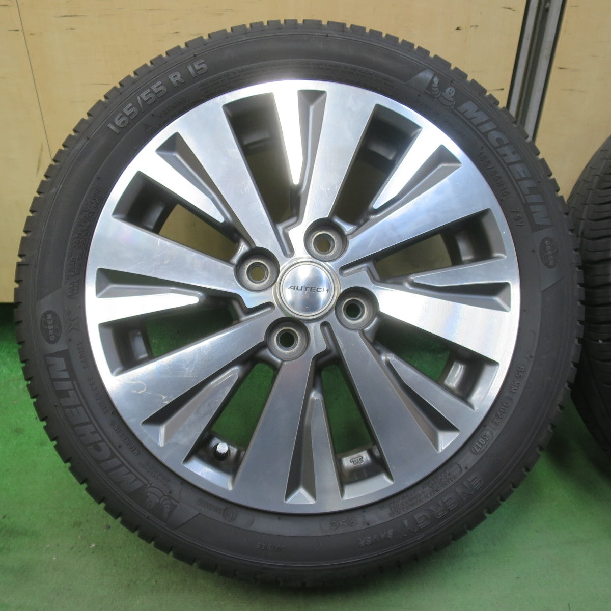4本価格★日産 デイズ ルークス 純正 OP AUTECH 165/55R15 ミシュラン エナジーセイバー ESC 15インチ オーテック PCD100/4H★6031212イノ