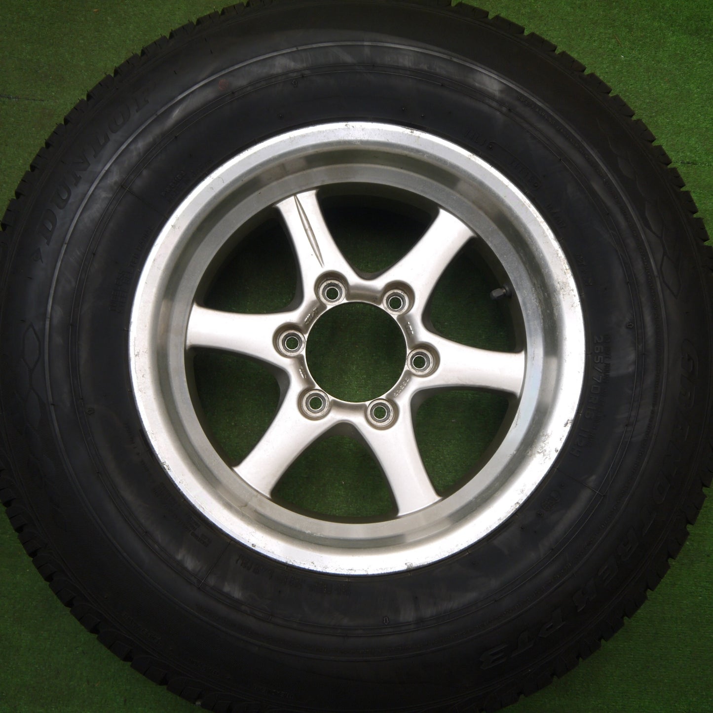 バリ溝！9.5分★265/70R16 ダンロップ グラントレック PT3 ブレイクロック LG-056 東京車輪 16インチ PCD139.7/6H★6012706Hノ