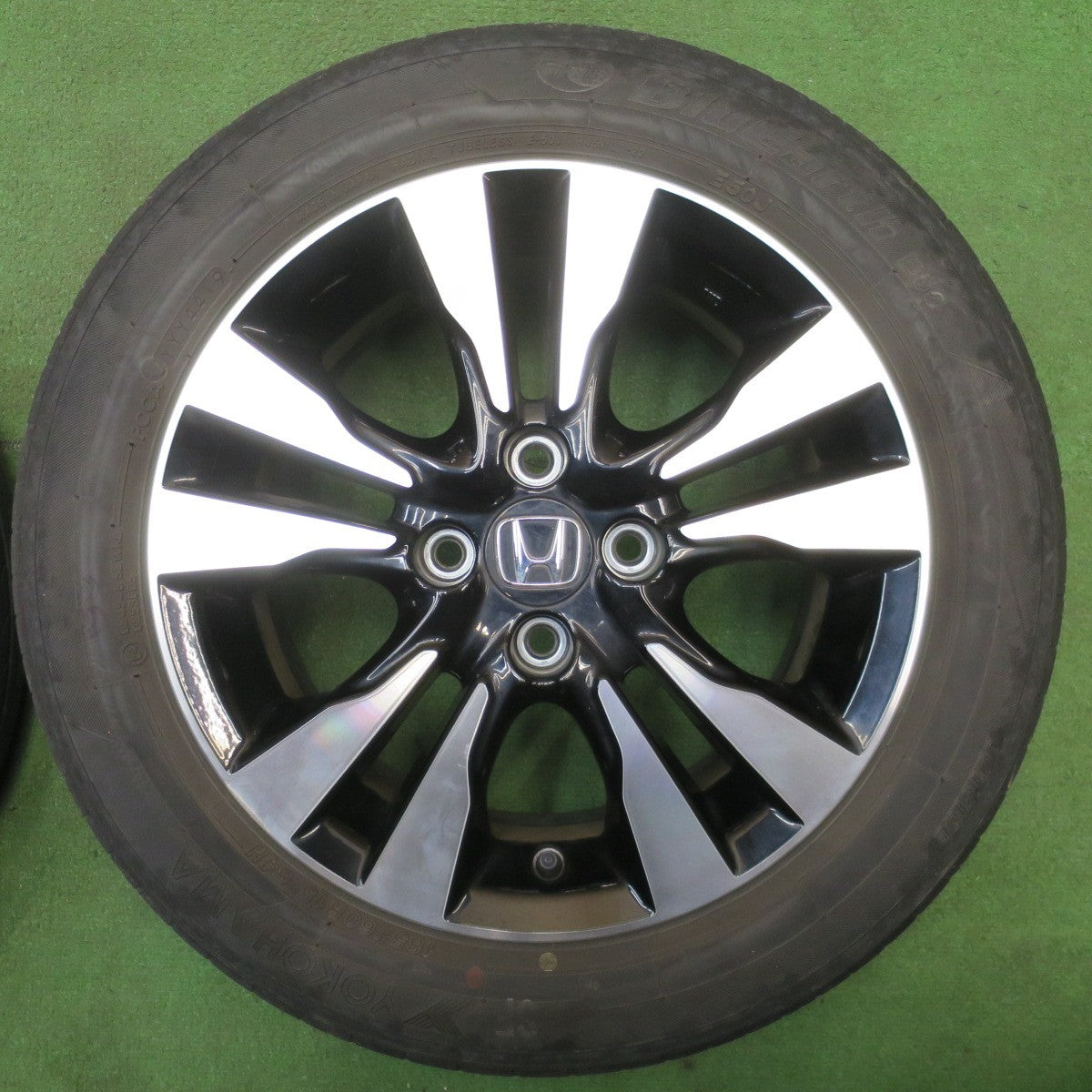 4本価格★ホンダ GP7 フィット シャトル 純正 185/60R15 ヨコハマ ブルーアース E50 E50J 15インチ PCD100/4H★6040801NJノ