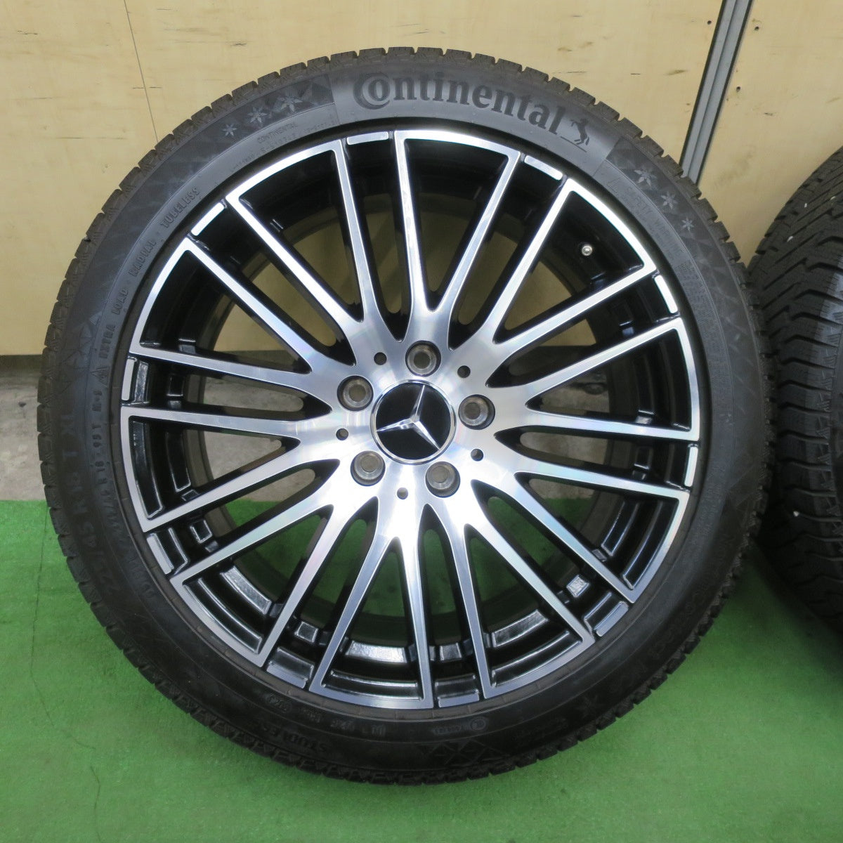 ほぼ未使用！23年！キレイ★ベンツ Cクラス W206 純正 225/45R18 スタッドレス コンチネンタル ノースコンタクト NC6 18インチ PCD112/5H★6022402TTス