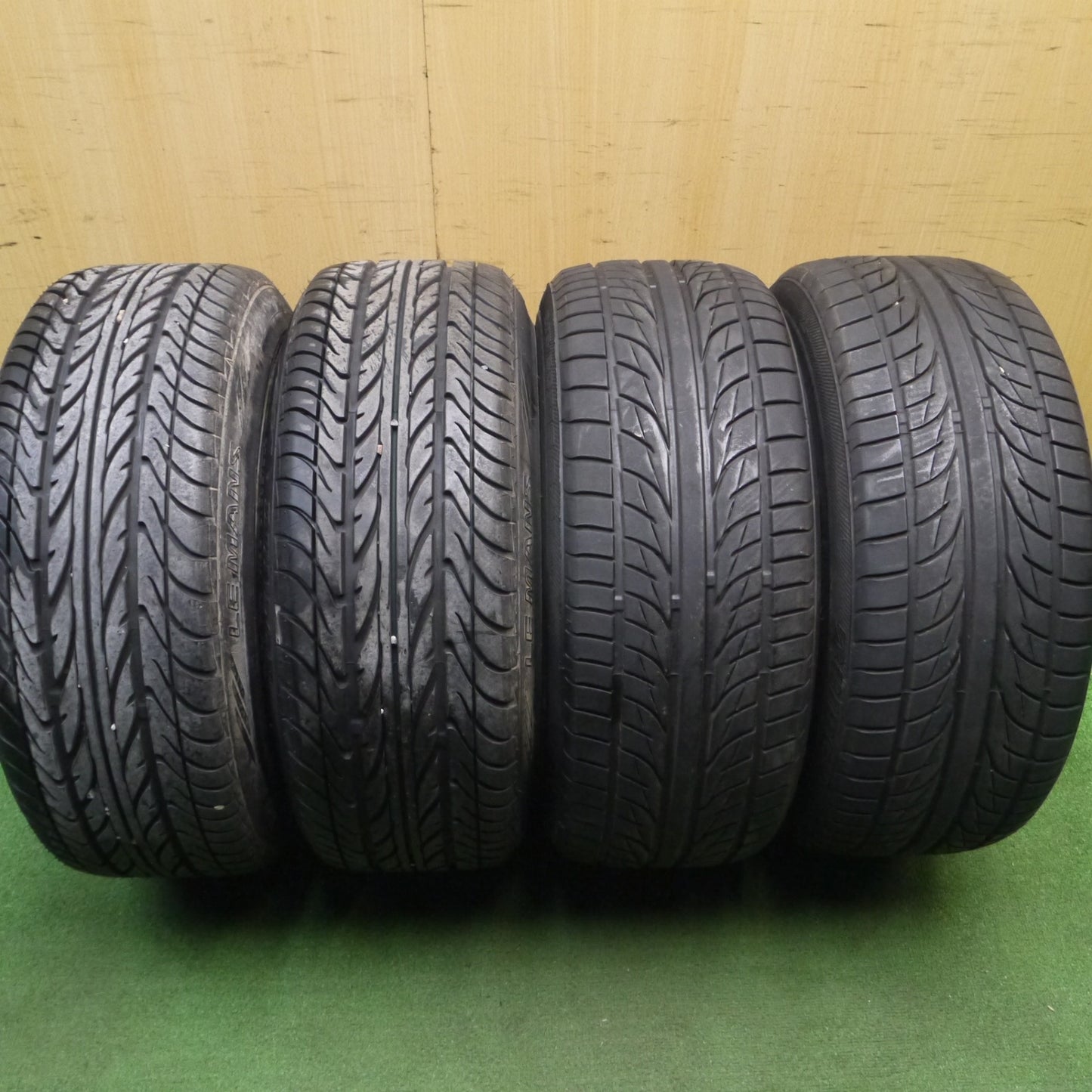 [送料無料] バリ溝！9.5分 レア★AHP C5S AMERICAN HIGH PERFORMANCE クレーガー 205/50R16 ブリヂストン ダンロップ アメリカン ハイパフォーマンス PCD114.3/5H★5030411Hノ