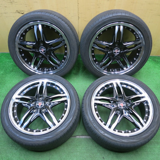 キレイ！21年★STEINER LSV AME 215/45R17 ヨコハマ ブルーアース RV-02 17インチ シュタイナー PCD114.3/5H★5042902NJノ