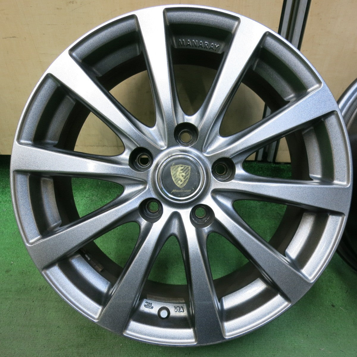 キレイ★MANARAY SPORT マナレイ スポーツ 16インチ ホイール 16×6.5J PCD114.3/5H★5071111SYホ