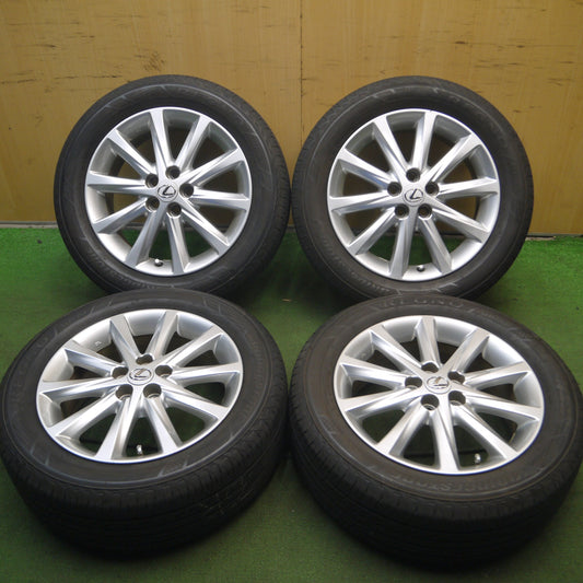 *送料無料* バリ溝！キレイ！9.5分★レクサス CT200h 純正 205/55R16 ブリヂストン レグノ GR-XI 16インチ PCD100/5H★4031904Hノ