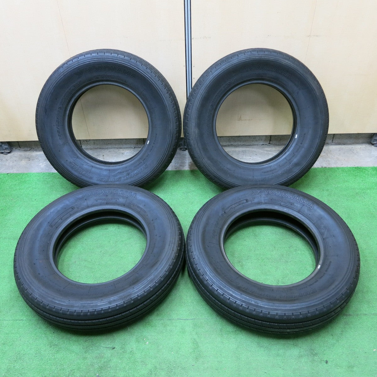 *送料無料* 4本価格！20年★トラック タイヤ 195/85R16 114/112L ヨコハマ SUPER STEEL RY108A 16インチ★4060403ナノタ