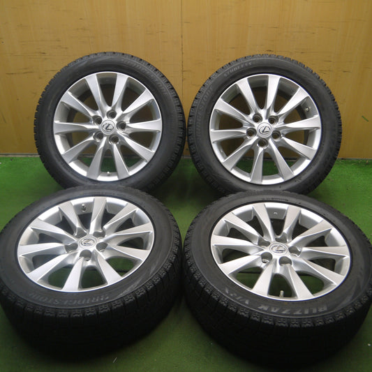 *送料無料* センサー付 バリ溝 綺麗 9.5分以上★レクサス LS460 純正 235/50R18 スタッドレス ブリヂストン ブリザック VRX PCD120/5H★4051712Hス