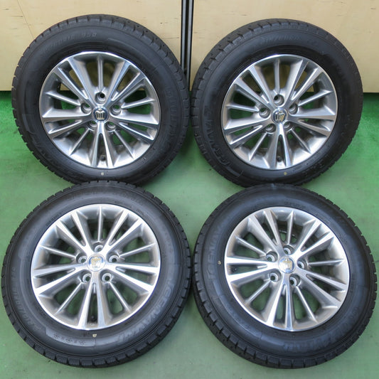 バリ溝！22年！9.5分★トヨタ 200系 クラウン ロイヤル 純正 215/60R16 スタッドレス グッドイヤー アイスナビ7 16インチ PCD114.3/5H★5112104イス