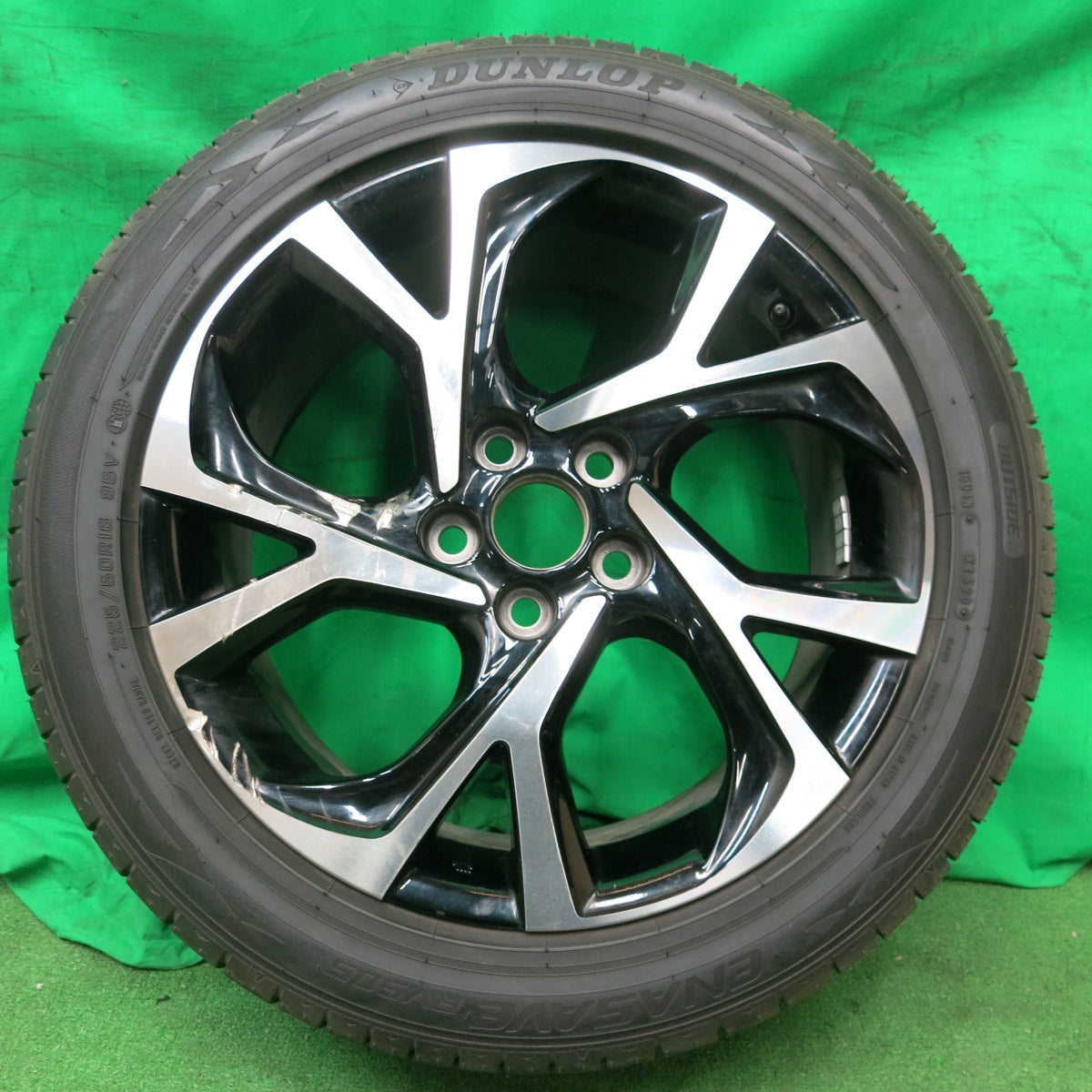 *送料無料* バリ溝！20年！9.5分★トヨタ C-HR 純正 225/50R18 ダンロップ エナセーブ RV505 18インチ CHR PCD114.3/5H★4052409ナノ
