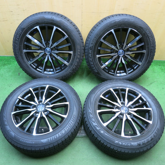 バリ溝！9.5分★スタッドレス 215/60R17 ブリヂストン ブリザック VRX2 SMACK ENKEI スマック エンケイ 17インチ PCD114.3/5H★5100509HAス