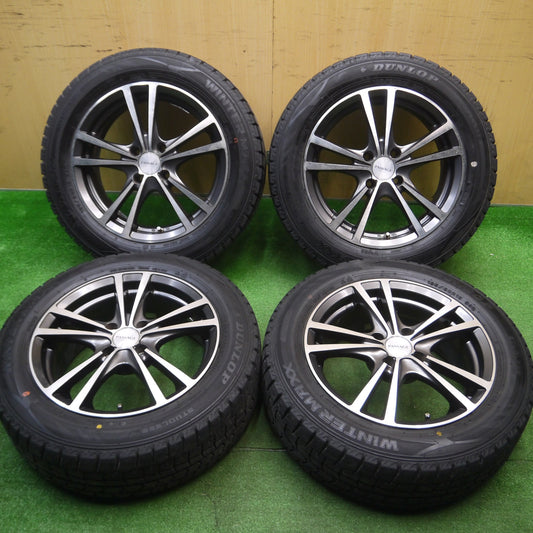 [送料無料] バリ溝！21年！9.5分以上★スタッドレス 185/60R15 ダンロップ ウインターマックス WM02 PASSAGE パサージュ 15インチ PCD100/4H★4121603Hス