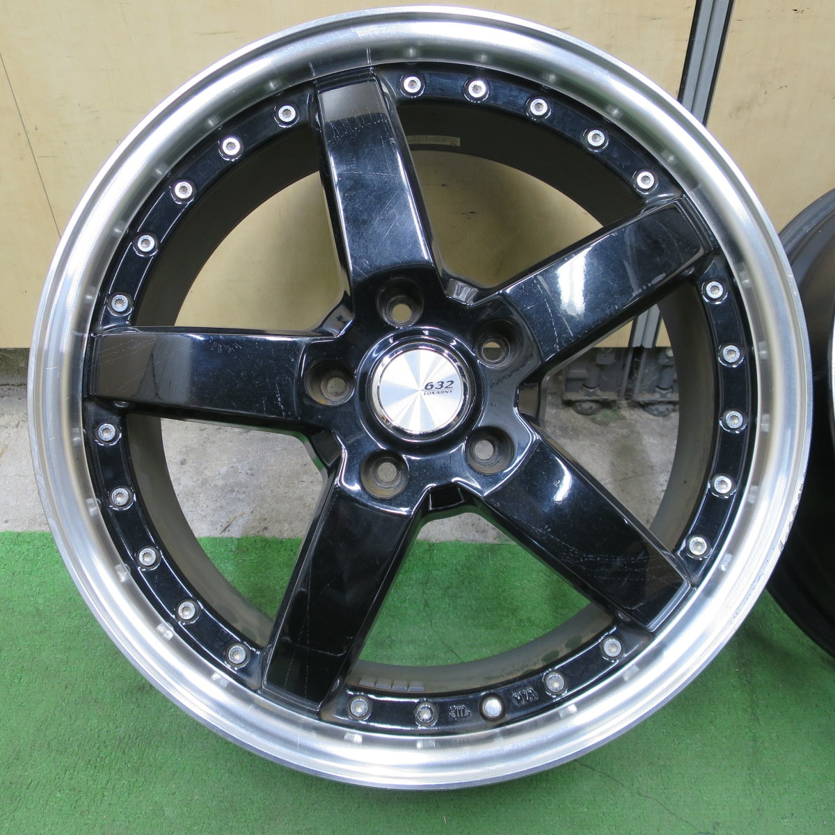 4本価格◎632 LOXARNY GRASTAR FIVE 18インチ ホイール ロクサーニ グラスター ファイブ 18×7J PCD114.3/5H◎6082403NGホ