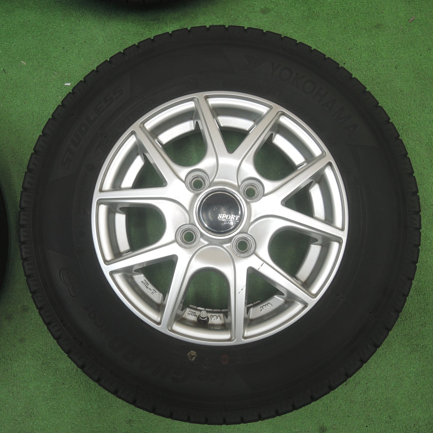 バリ溝！22年！9分★スタッドレス 145/80R12 80/78N ヨコハマ アイスガード iG91 SPORT DAISY 12インチ PCD100/4H★5042303TTス