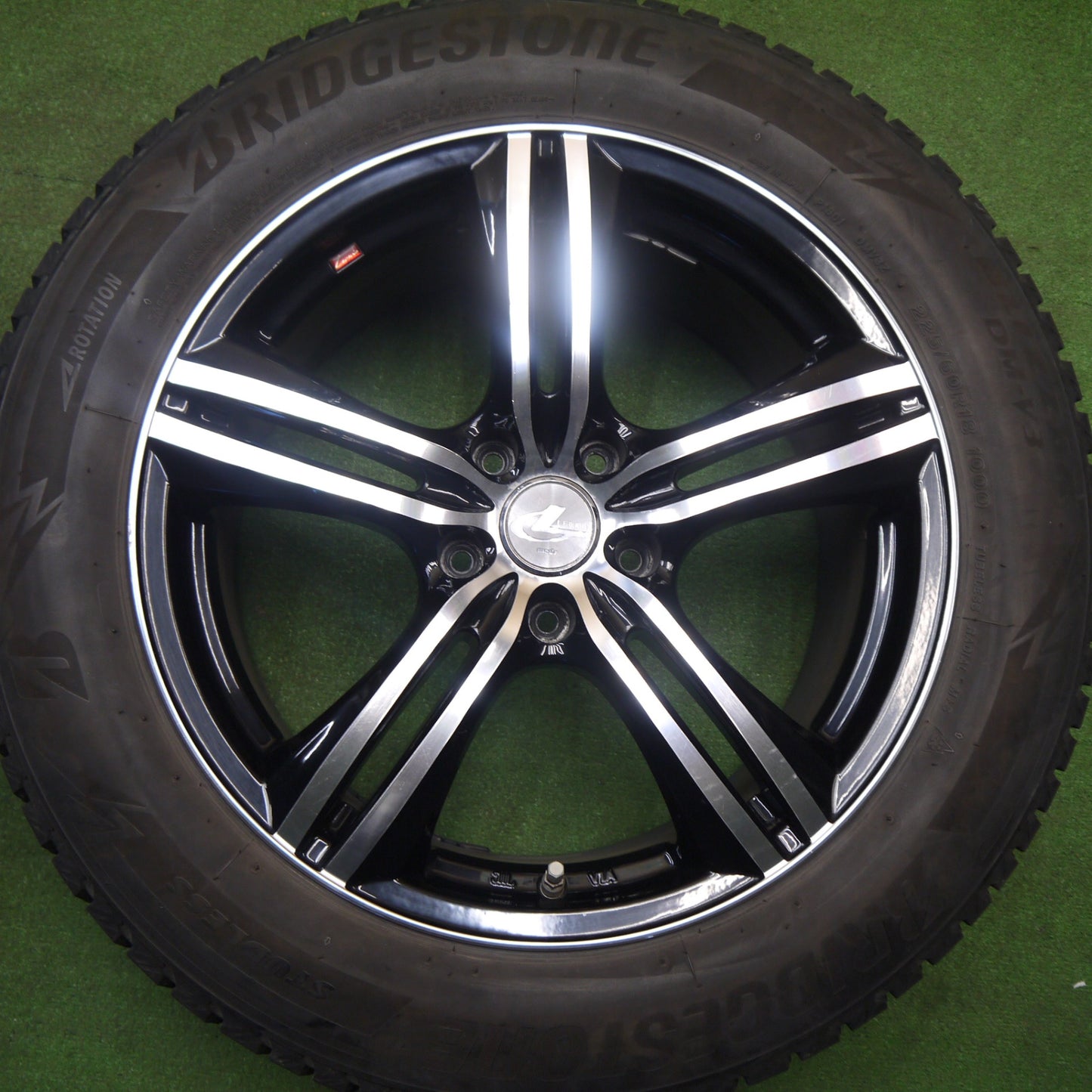 センサー付き★レクサス NX 等 LEONIS FZ 225/60R18 スタッドレス ブリヂストン ブリザック DM-V3 レオニス 18インチ PCD114.3/5H★6012101Hス