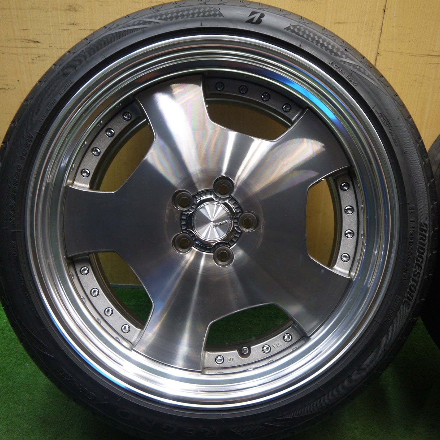 キレイ！21年★WORK LD1-SR 245/40R20 275/35R20 ブリヂストン レグノ GR-X2 ワーク 20インチ PCD114.3/5H★5100705Hノ