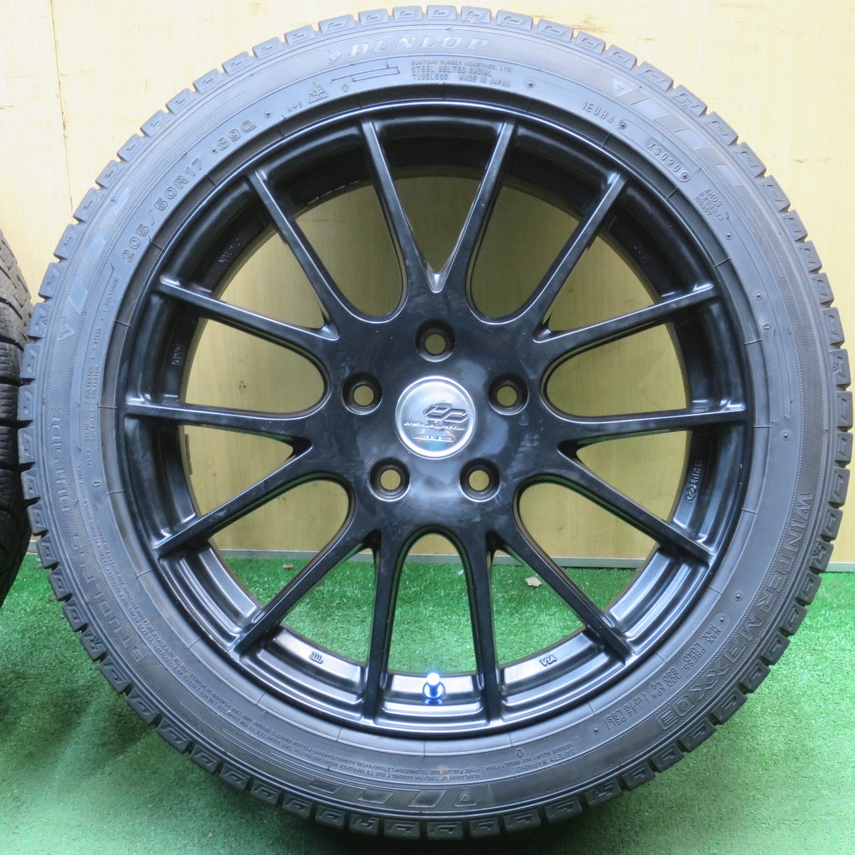 バリ溝！9分◎スタッドレス 205/50R17 ダンロップ ウインターマックス 03 Creative Direction ENKEI エンケイ 17インチ PCD114.3/5H◎6060903NJス