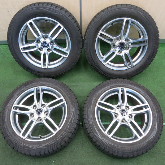 バリ溝 20年 綺麗 9.5分★ワーゲン等 SPORTECHNIC 205/55R16 スタッドレス ダンロップ WM01 PCD112/5H★4041504TNス