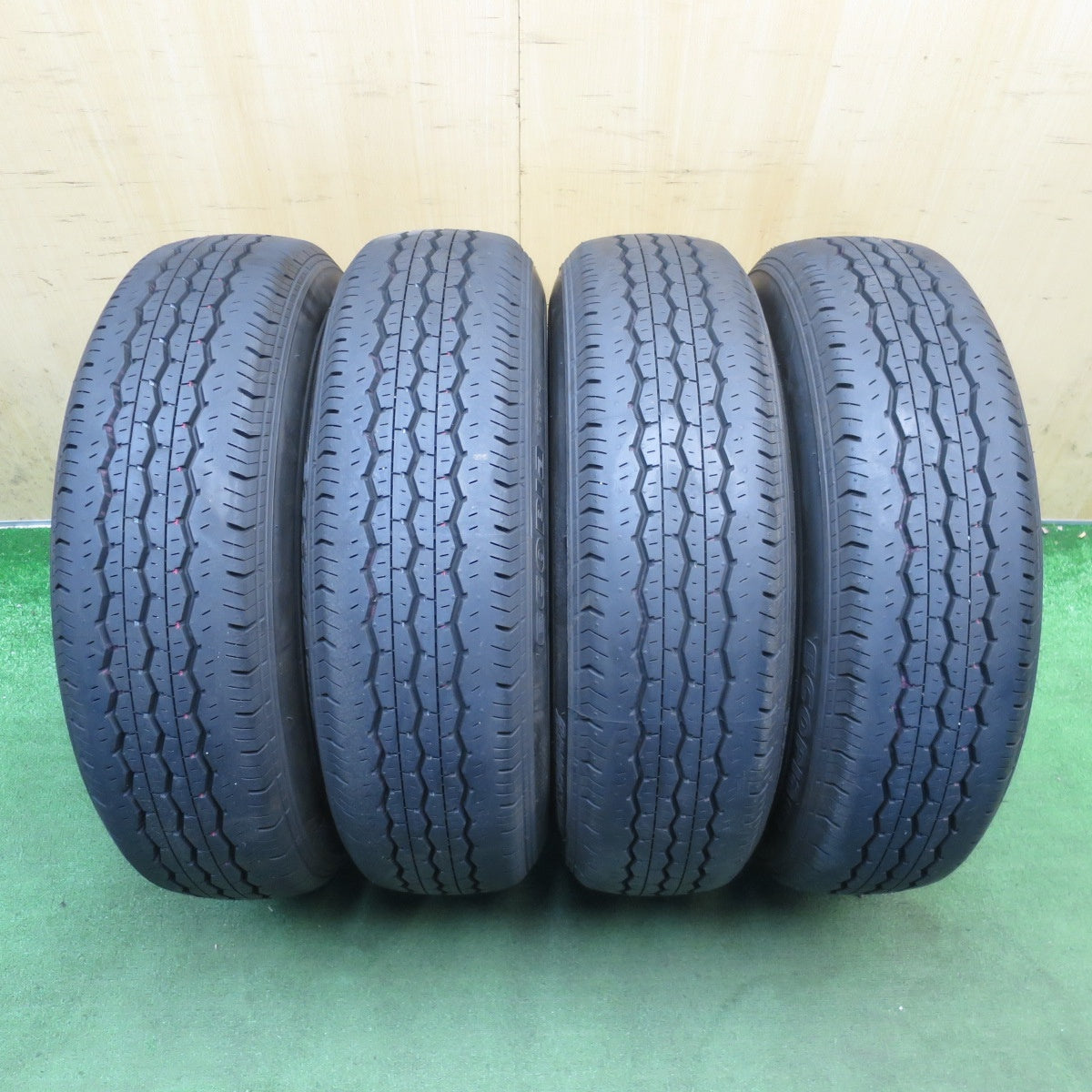 新車外し！26年◎トヨタ ハイエース 純正 スチール 195/80R15 107/105S ブリヂストン エコピア RD613 15インチ PCD139.7/6H◎6091908NJノ
