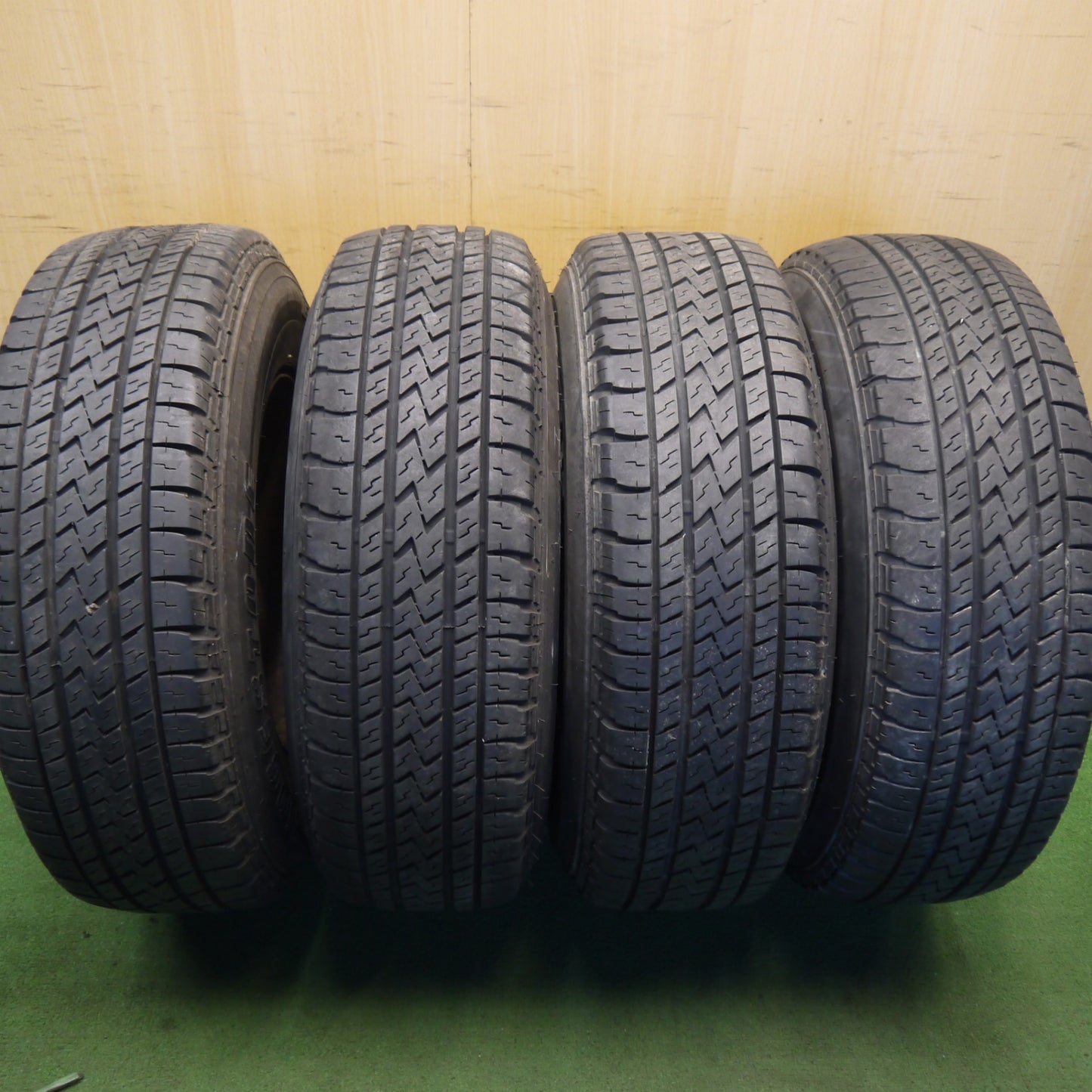 バリ溝！キレイ！8.5分◎ダッジ ラムバン 純正 スチール 235/75R15 104/101S ブリヂストン デューラー H/L 683 15インチ PCD139.7/5H◎6082501Hノ