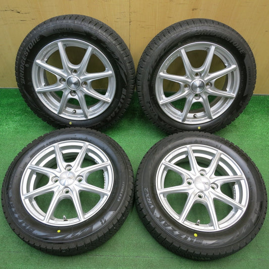バリ溝！24年！キレイ！ほぼ10分★スタッドレス 155/65R14 ブリヂストン ブリザック VRX2 SEIN ENKEI AME ザイン エンケイ 14インチ PCD100/4H★5121803HAス