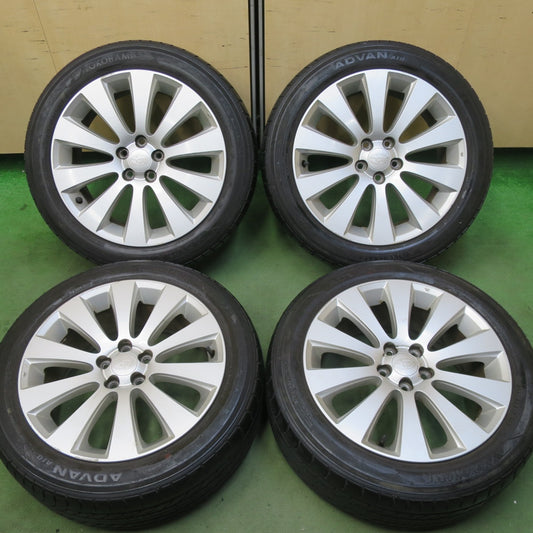 4本価格★スバル レガシィ 純正 215/50R17 ヨコハマ アドバン A10 17インチ PCD100/5H★5111005TTノ
