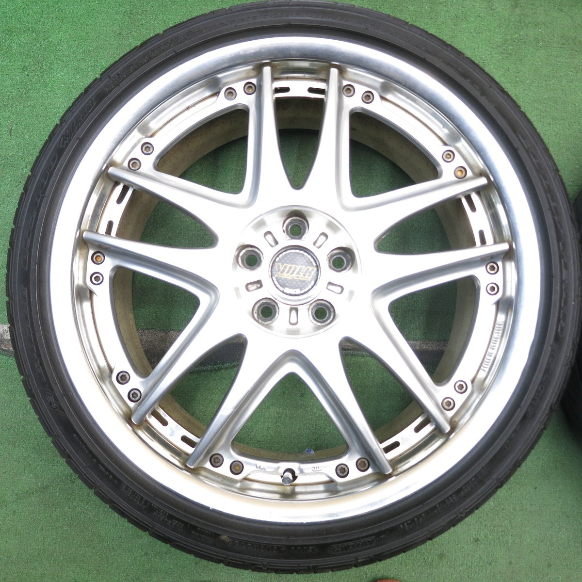 バリ溝！22年！9.5分◎プリウス 等 RAYS VOLK RACING GT-V 215/40R18 グッドイヤー イーグル LS2000 レイズ ボルク レーシング 18インチ PCD100/5H◎6080402AKノ